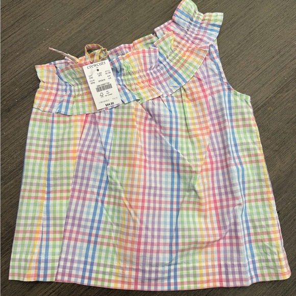Crewcuts Multicolor Plaid Ruffle Top - Picture 2 of 3